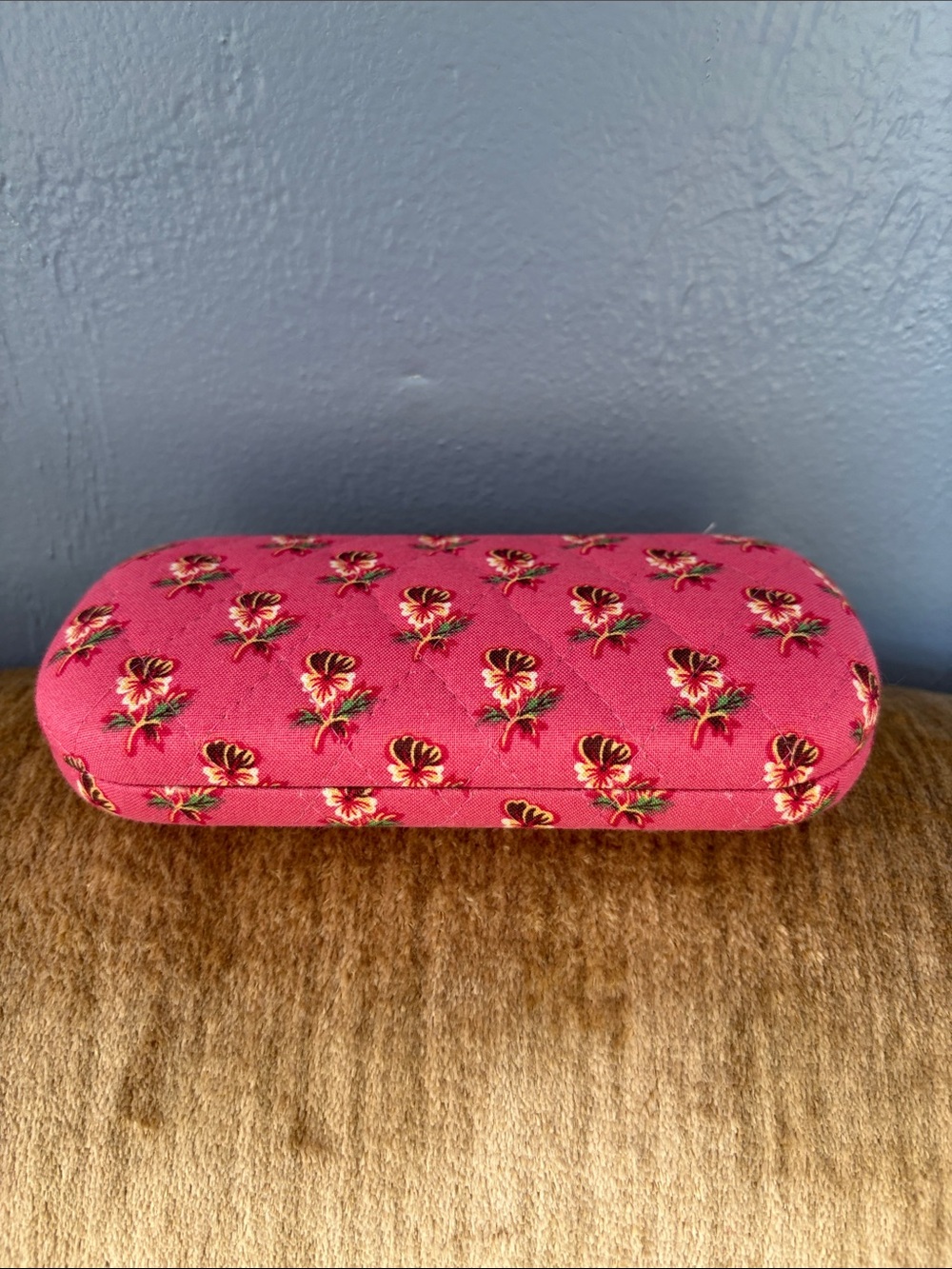 Vera Bradley Hot Pink Floral Quilted Eyewear Case